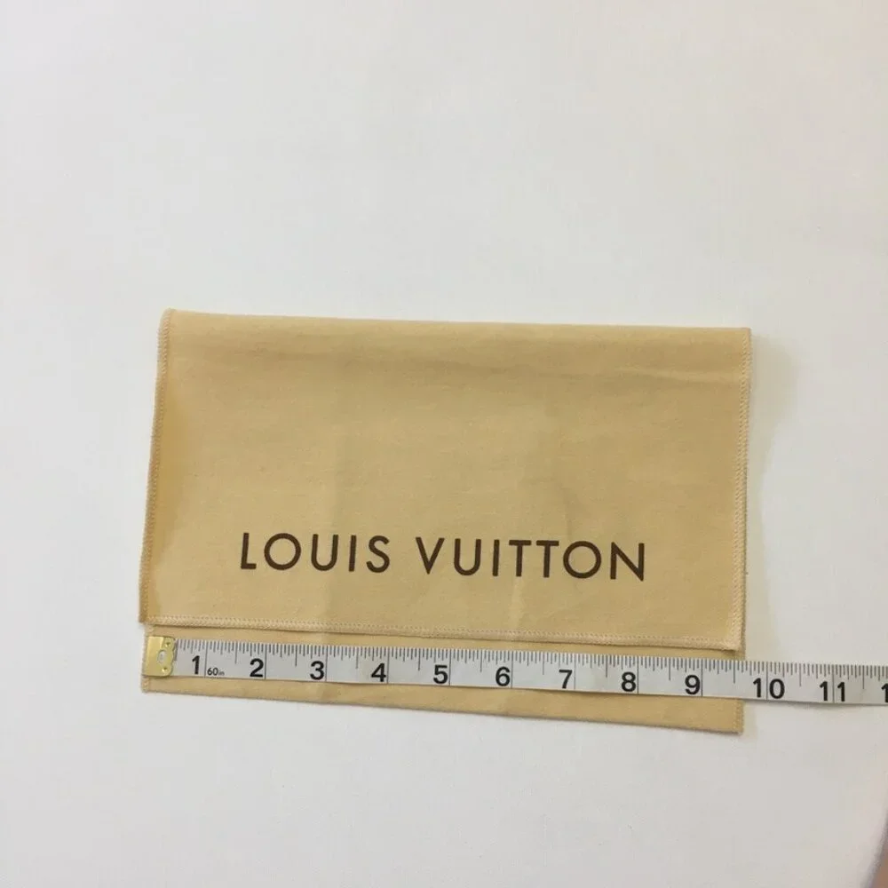 Louis Vuitton Dust Bag 9.5 x 6.5 in Long Wallet 100% Cotton Yellow Made in India